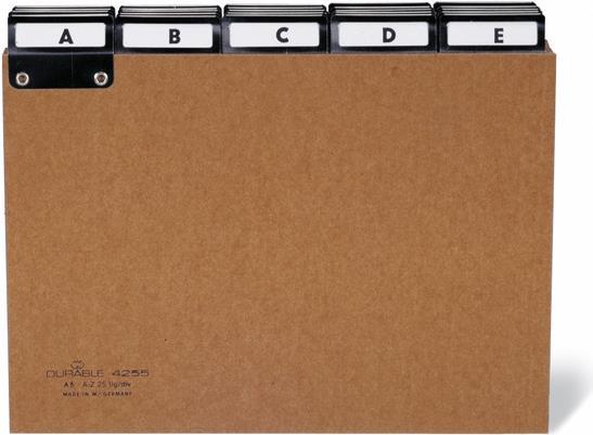 DURABLE A5 Index Register 5/5 A-Z Pressboard 1 Piece 425511