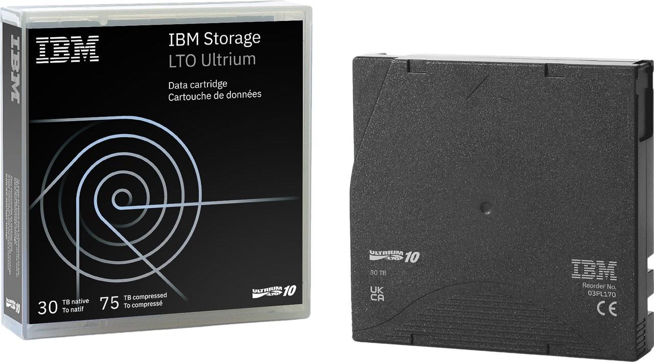 IBM LTO10 03PL170 - Data Cartridge - 30 TB/ 75 TB - LTO-Ultrium - Black