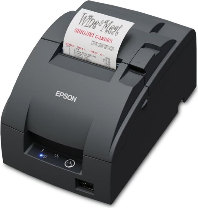 Epson TM U220IIB (142F3) - Two-color Receipt Printer - 76 mm - Ethernet - Grey