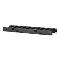 APC Horizontal Cable Manager - 1U - Black - TAA Compliant - for SMTL1000RMI2UC, SMX1000C, SMX1500RM2UC, SMX1500RM2UCNC, SMX750C, SMX750CNC - AR8602A