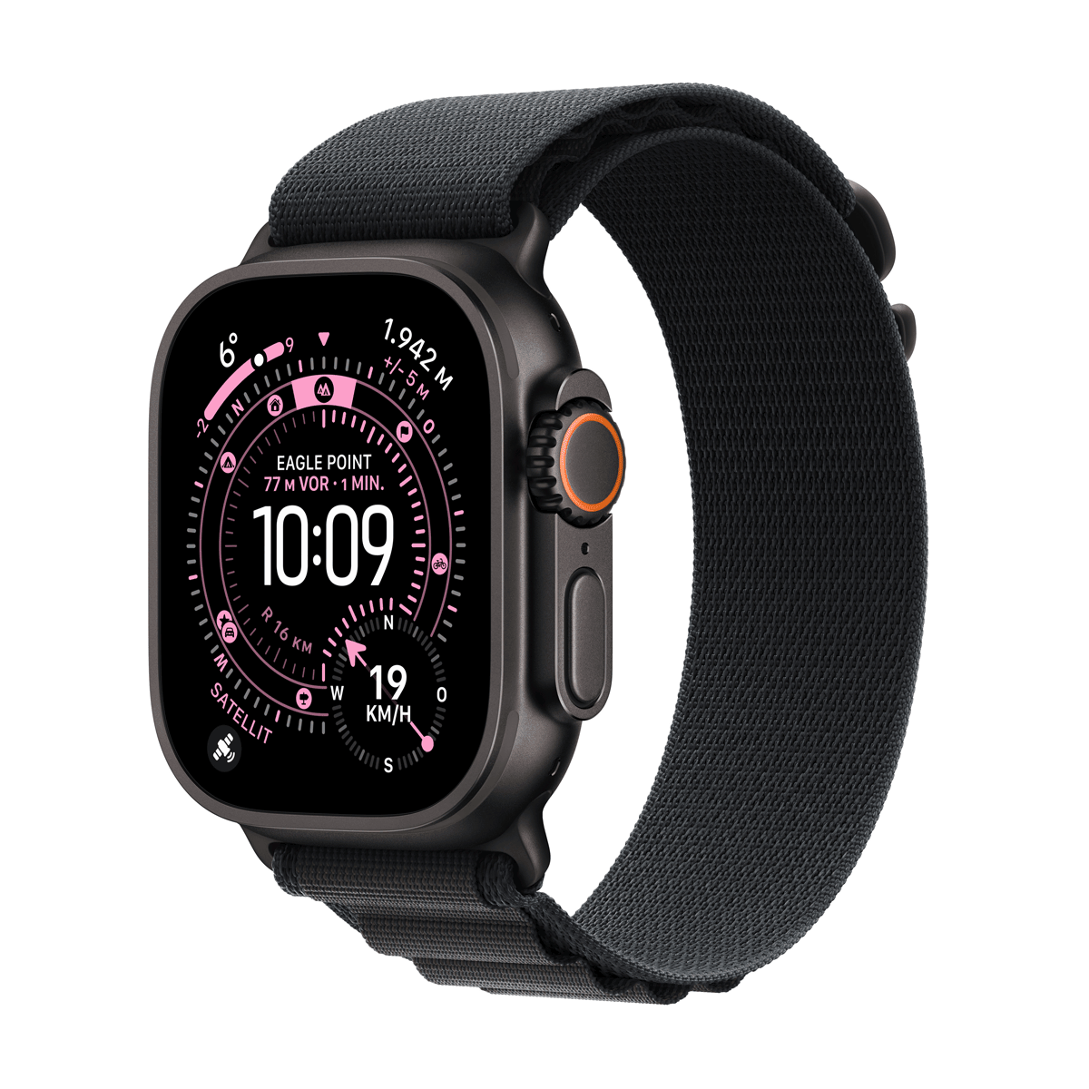 Apple Watch Ultra 3 Titanium Cellular 49 mm Schwarz (MF0Q4QF/A)