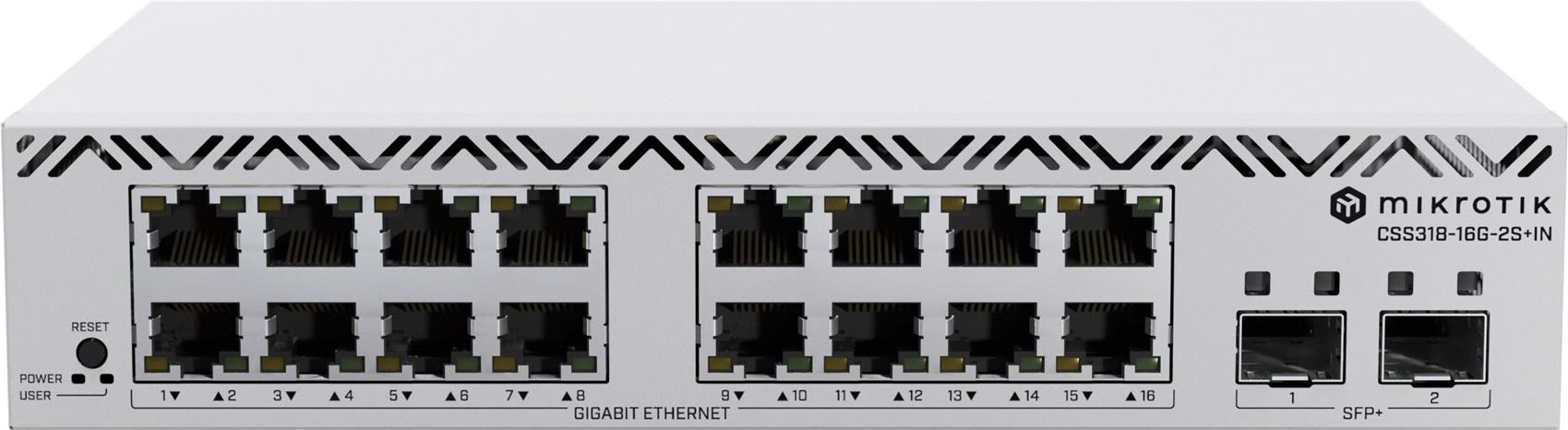 MikroTik Cloud Smart Switch CSS318-16G-2S+IN , 16x Gigabit, 2x SFP+ (CSS318-16G-2S+IN)