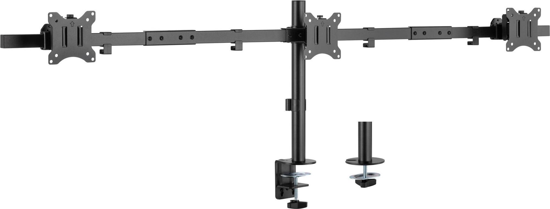 InLine Table Mount for 3x LCD/LED Displays up to 81 cm (32") Max 7 kg
