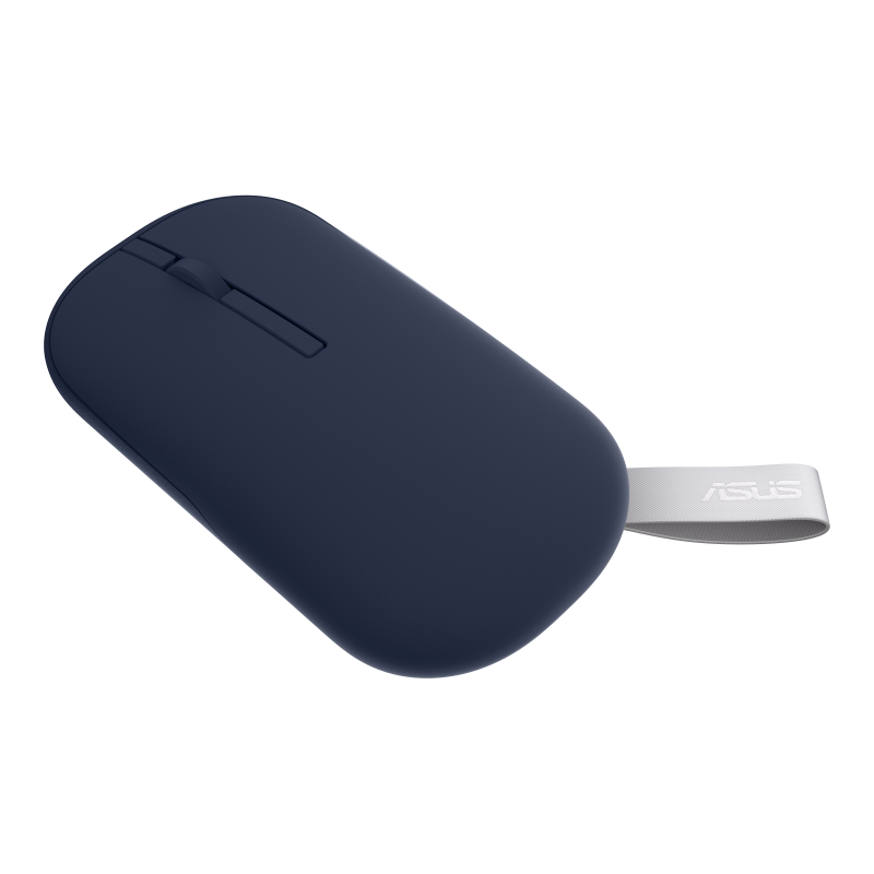 ASUS MD100 Mouse Right- and Left-Handed Optical Wireless 2.4 GHz Bluetooth 5.0 LE Quiet Blue (90XB07A0-BMU000)