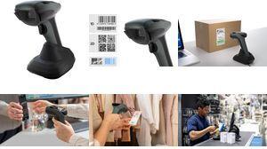 Safescan 350-BT Wireless Barcode Scanner - 1D/2D - Bluetooth 5.0 - IP54 - Black/Grey