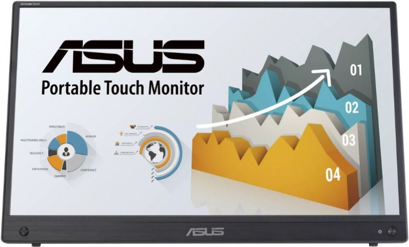 ASUS ZenScreen MB16AHT 15.6" Full HD Touchscreen Black (90LM0890-B01170)