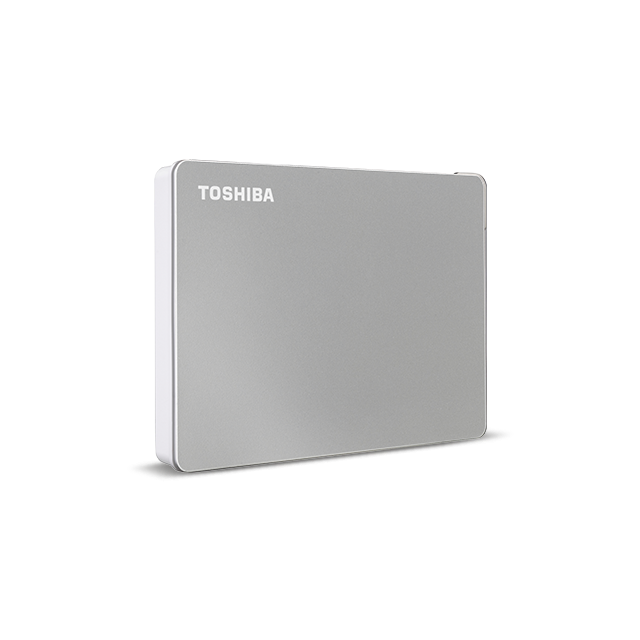 Toshiba Canvio Flex 2TB External Portable Hard Drive USB 3.2 Gen 1 Silver (HDTX120ESCAA)