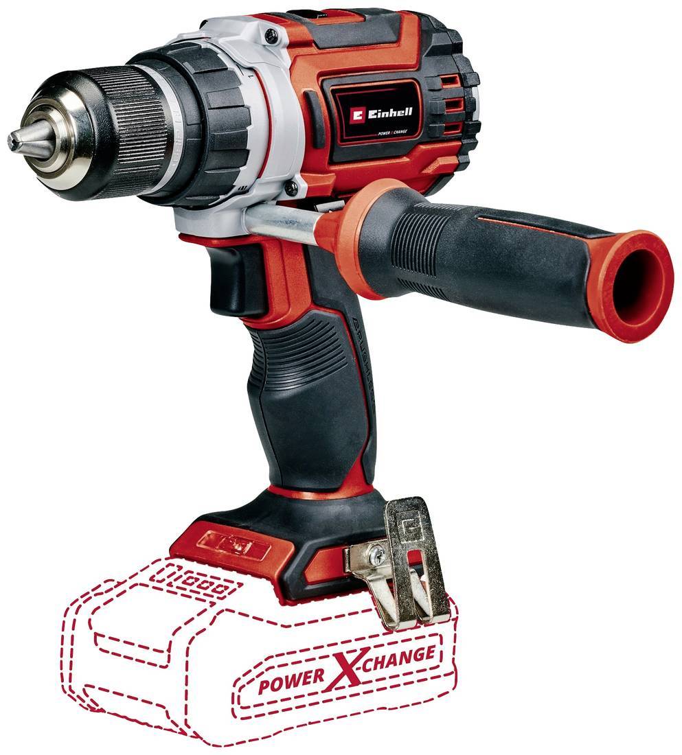 EINHELL TP-CD 18/60 Li Brushless-Solo - Akku-Bohrschrauber (18V Power X-Change - Bürstenloser 2-Gang Motor - 60Nm - LED-Licht - ohne Akku & Ladegerät) (4514210)