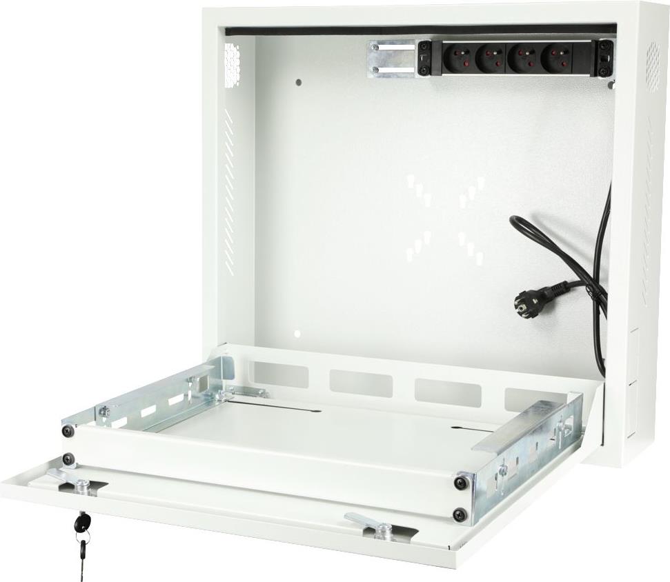 Lanview Wall-Mounted Shelf 1U - White - RWSLMWH1