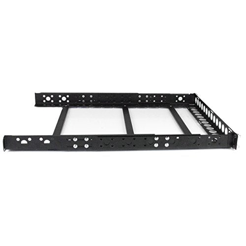 StarTech.com 1U Fixed 48,30cm (19") Adjustable Depth Universal Server Rack Rails - Rack-Schiene - black - 1U - 48.3 cm ( 48,30cm (19") ) - für P/N: 4POSTRACK12U, 4POSTRACK25U, 4POSTRACK42, RK1236BKF, RK960CP, RKQMCAB12, RKWOODCAB12