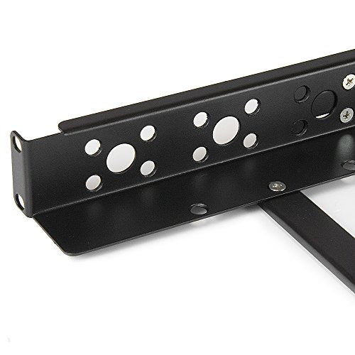 StarTech.com 1U Fixed 48,30cm (19") Adjustable Depth Universal Server Rack Rails - Rack-Schiene - black - 1U - 48.3 cm ( 48,30cm (19") ) - für P/N: 4POSTRACK12U, 4POSTRACK25U, 4POSTRACK42, RK1236BKF, RK960CP, RKQMCAB12, RKWOODCAB12