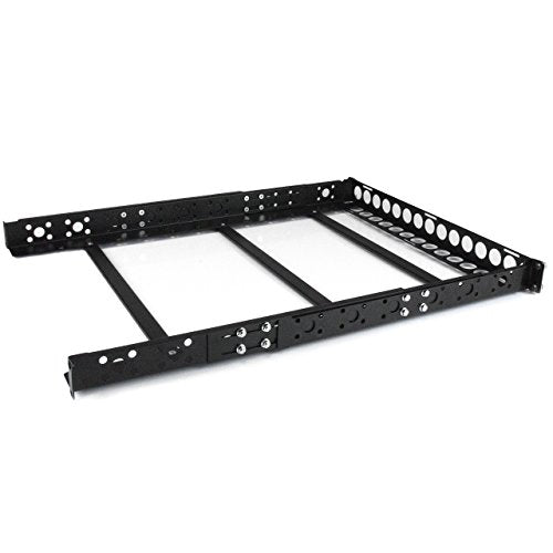 StarTech.com 1U Fixed 48,30cm (19") Adjustable Depth Universal Server Rack Rails - Rack-Schiene - black - 1U - 48.3 cm ( 48,30cm (19") ) - für P/N: 4POSTRACK12U, 4POSTRACK25U, 4POSTRACK42, RK1236BKF, RK960CP, RKQMCAB12, RKWOODCAB12
