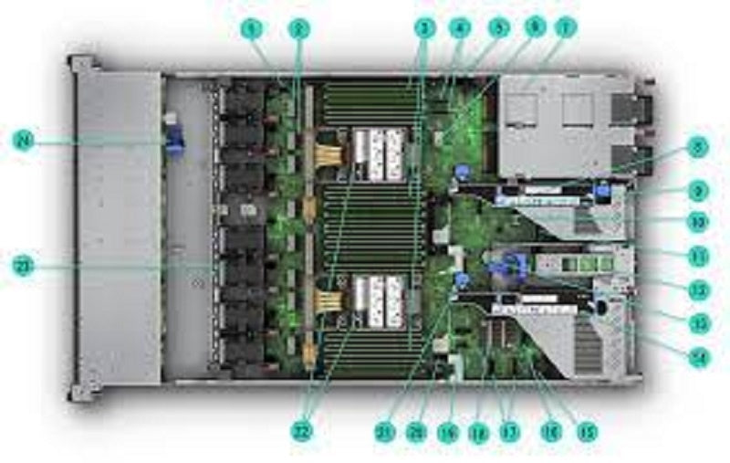 HPE DL360 GEN11 CPU1/OCP2 X8 Stock P51911-B21
