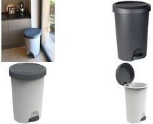 EDA Stepping Trash Bin, 70 L, Anthracite - Modern Design with Pedal 010639 G.ANT CX