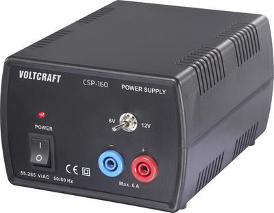Voltcraft CSP-160 Lab Power Supply DC 6V/12V 6A 72W VC-17193980
