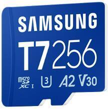 Samsung T7 microSDXC Memory Card 256 GB UHS-I up to 170 MB/s for Smartphones & Tablets MB-MB256T/WW