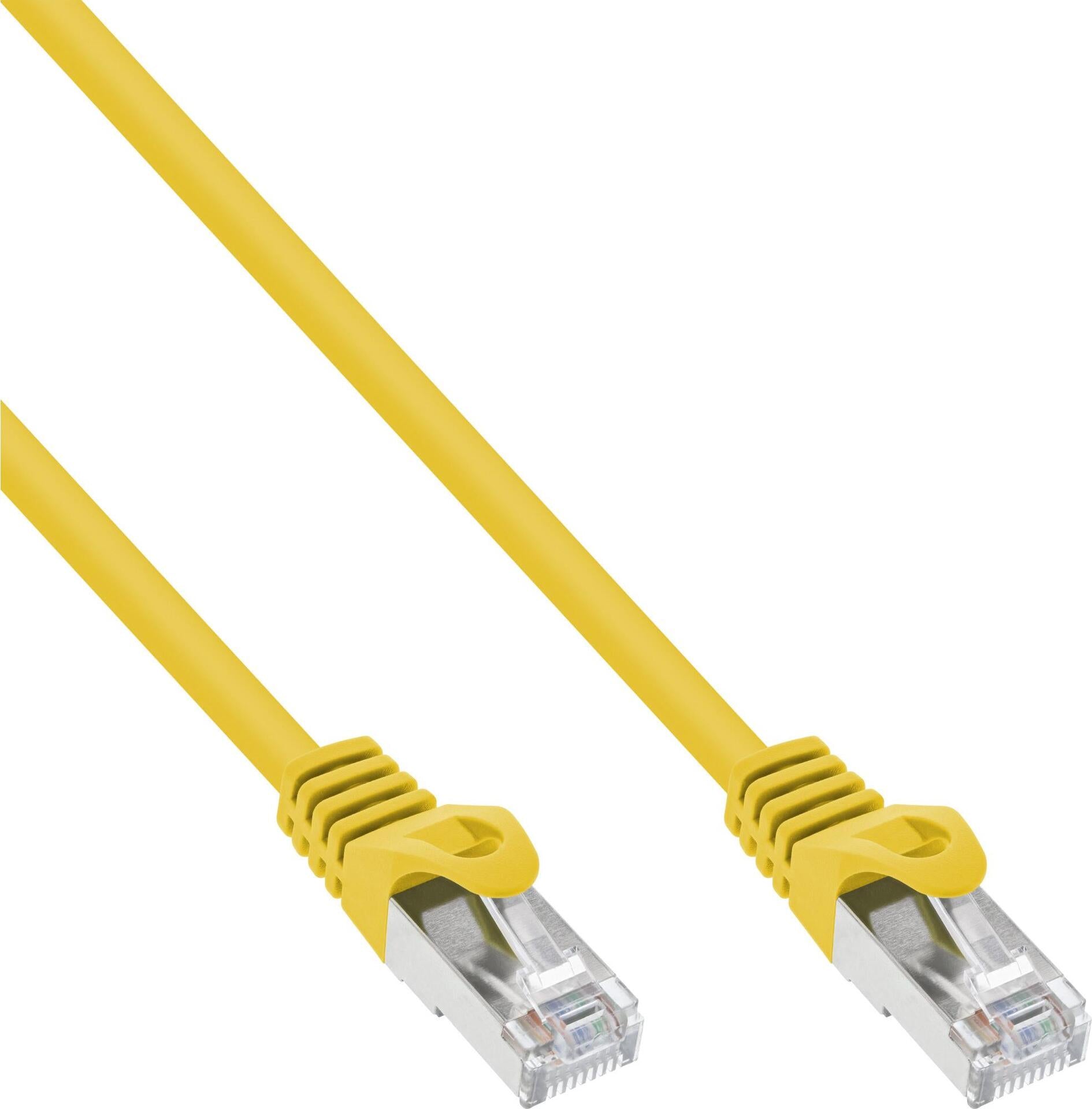 InLine 40-Pack SF/UTP Cat.5e Patch Cable, Yellow, 2 m, Network, Video/Analog, SFTP, UTP 40er-Packung B-72502Y