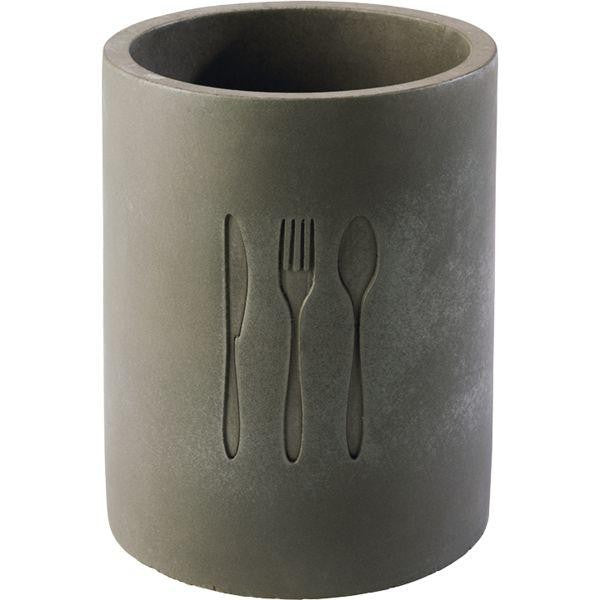 APS ELEMENT Cutlery Container - Concrete - Outer Diameter: 110 mm, Inner Diameter: 95 mm - 1 Piece (18)