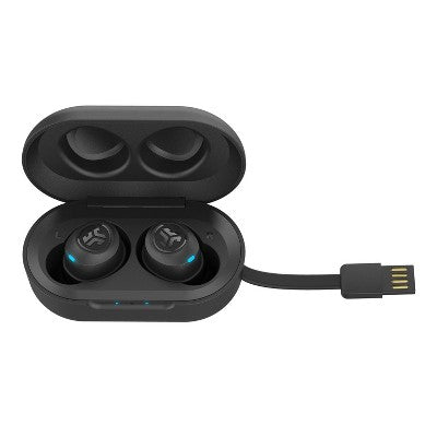 JLab JBuds Air True Wireless In-Ear Headphones - USB Type-A Bluetooth - Black (IEUEBJBUDSAIRRBLK82)