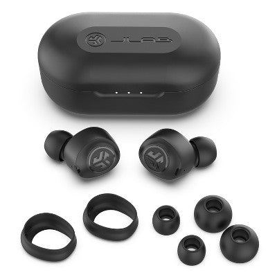 JLab JBuds Air True Wireless In-Ear Headphones - USB Type-A Bluetooth - Black (IEUEBJBUDSAIRRBLK82)