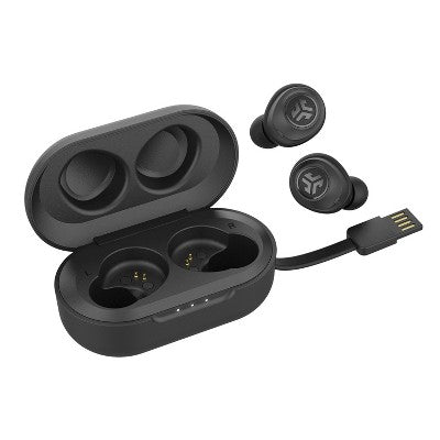 JLab JBuds Air True Wireless In-Ear Headphones - USB Type-A Bluetooth - Black (IEUEBJBUDSAIRRBLK82)