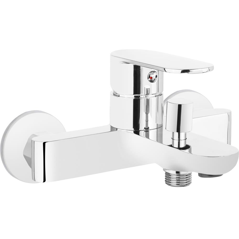 Wall-mounted bathtub mixer
