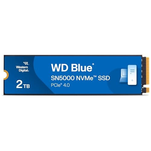 WD Blue SN5000 WDS200T4B0E - SSD - 2 TB - intern - M.2 2280 - PCIe 4.0 x4 (NVMe) (WDS200T4B0E)