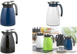 Esmeyer Insulated Carafe GLACE, 1.5 Liter, Black, Double-Walled Stainless Steel, Unbreakable, 1 Piece (305-111)