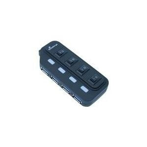 MediaRange MRCS504 - USB Hub - 4 x SuperSpeed USB 3.0 - Desktop (MRCS505) USB3.0