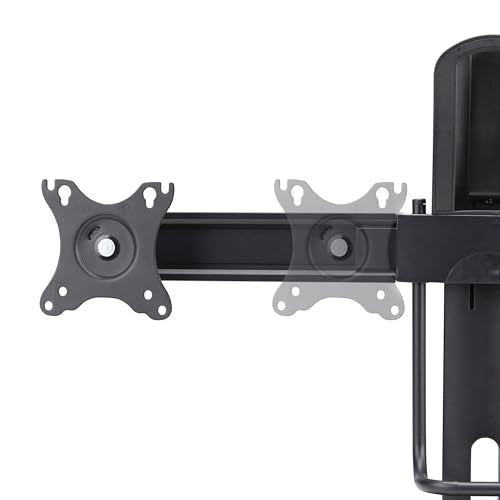 StarTech .com Crossbar Dual Monitor Desk Stand - for 2 Monitors - Black (2MC1S-MONITOR-STAND) 27inch
