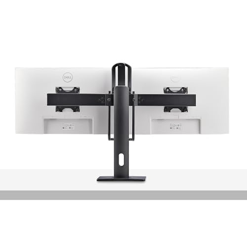 StarTech .com Crossbar Dual Monitor Desk Stand - for 2 Monitors - Black (2MC1S-MONITOR-STAND) 27inch