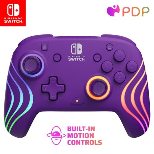 PDP Afterglow Wave Wireless Controller - Purple Switch (500-252-PR)