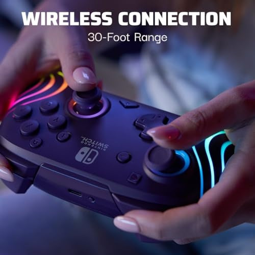 PDP Afterglow Wave Wireless Controller - Purple Switch (500-252-PR)