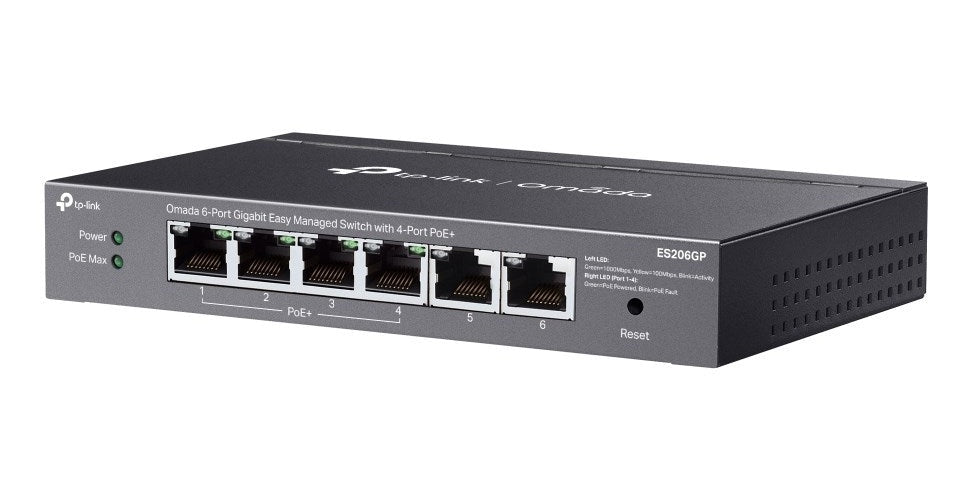TP-Link Omada ES206GP network switch Managed Gigabit Ethernet (10/100/1000) Power over Ethernet (PoE) Black - 1210002600644 - image 3