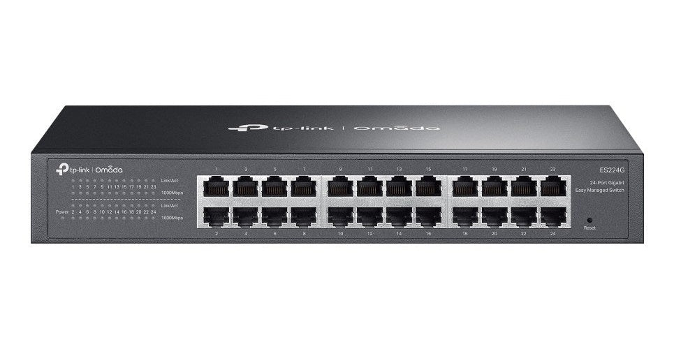 TP-Link Omada ES224G network switch Managed L2 Gigabit Ethernet (10/100/1000) Black afbeelding 1