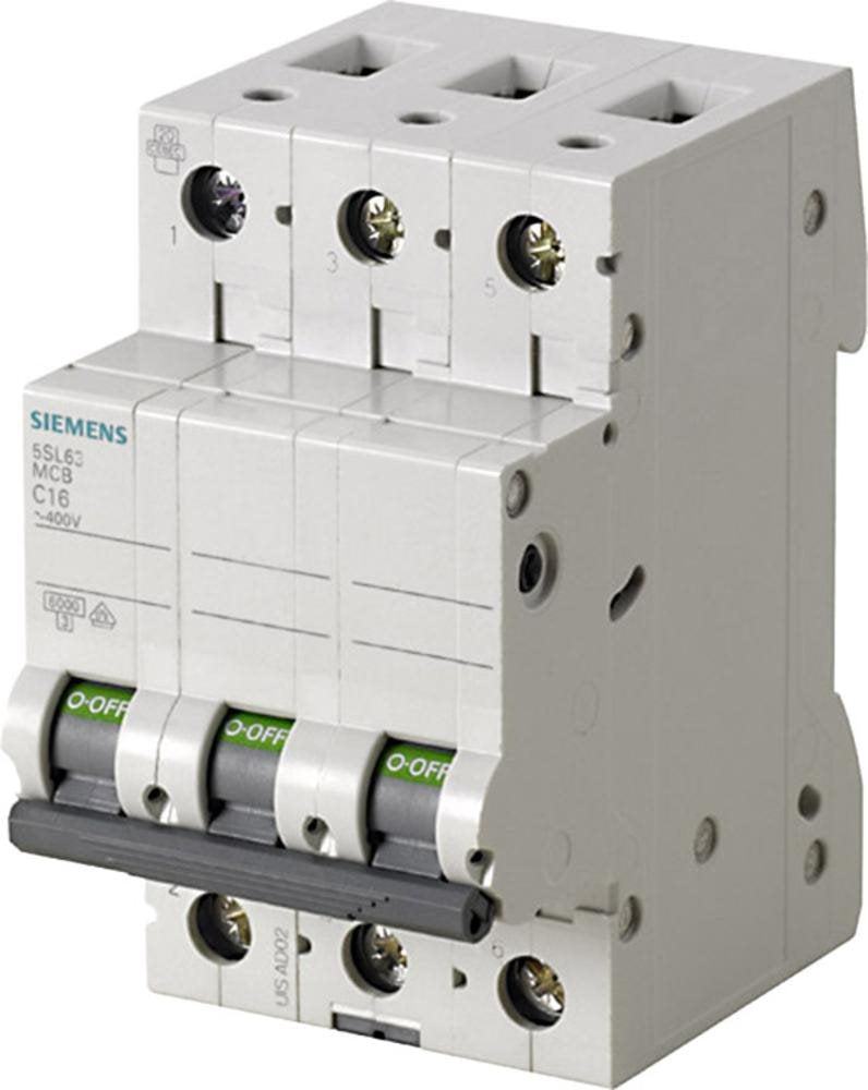 Siemens Miniature Circuit Breaker 3-Pole 6 A 400 V (5SL6306-6)