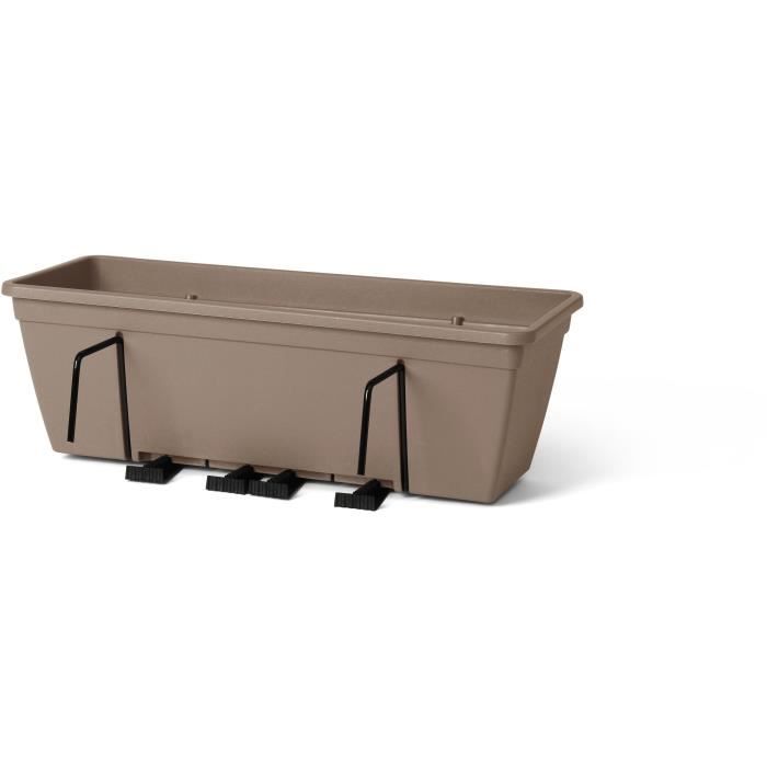 GARDEN ID Smart Planter Kit with Metal Hook - 50 cm - Taupe - Water Reservoir