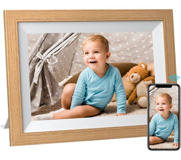 Kodak Digital Picture Frame RCF-1012W - 10 WiFi Light Brown White