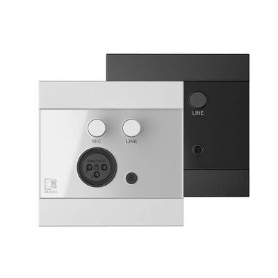Wall Module AUDAC WP210/B XLR Mic + 3.5 mm Jack