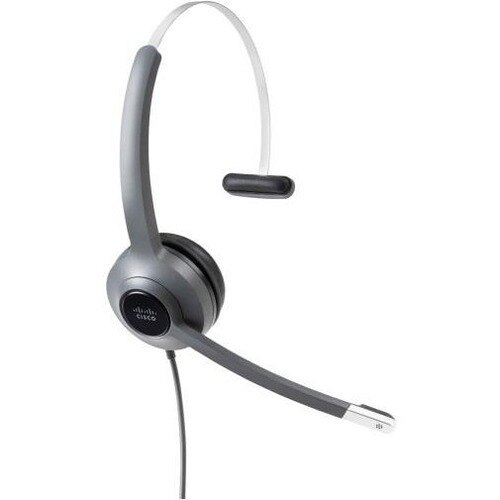 Cisco 521 Wired Single On-Ear Headset - 3.5 mm Jack - CP-HS-W-521-USB=