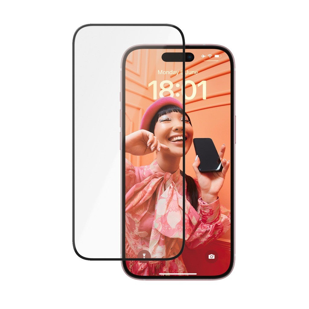 PanzerGlass Ceramic Prediction Screen Protector for iPhone 15 Black (2837)