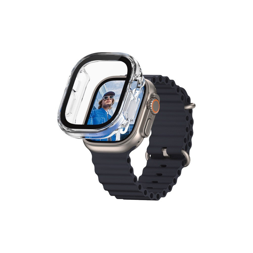 PanzerGlass Snappie Protective Front Cover for Smartwatch, Transparent, for Apple Watch Ultra 2 (49 mm), Model 3721 Microcrack2023
