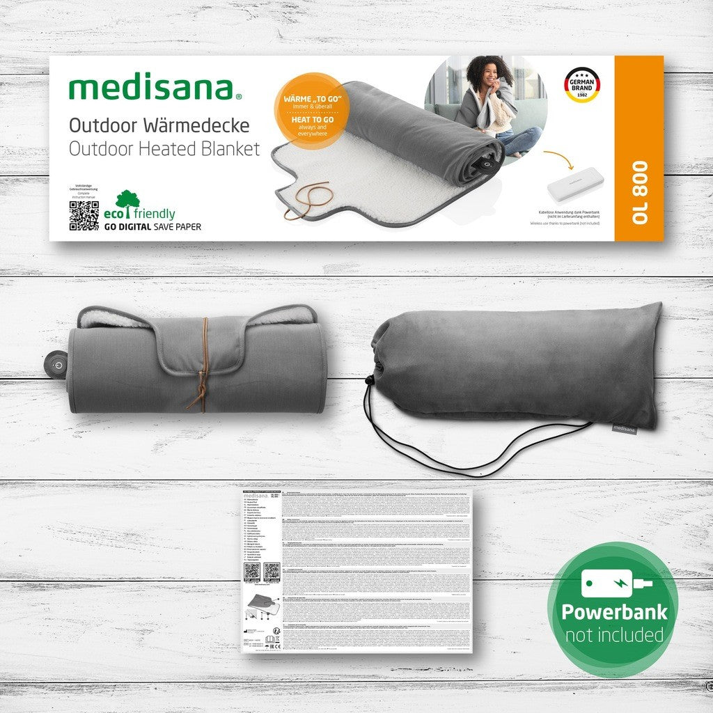 Medisana OL 800 - Outdoor Heated Blanket - Grey (60281)