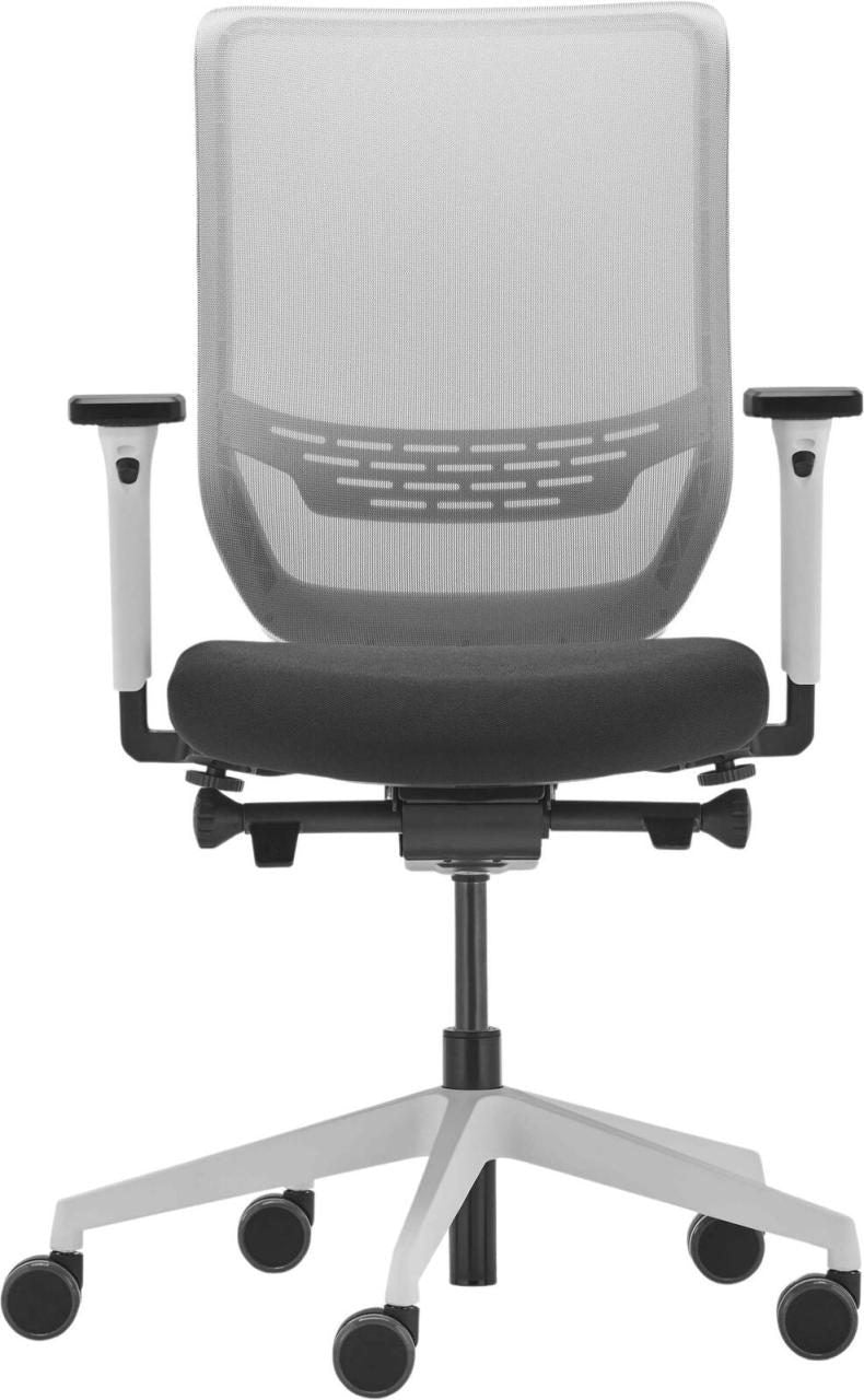 DAUPHIN Office Chair to-sync Work Mesh 9242SY2FVKVW Fabric White