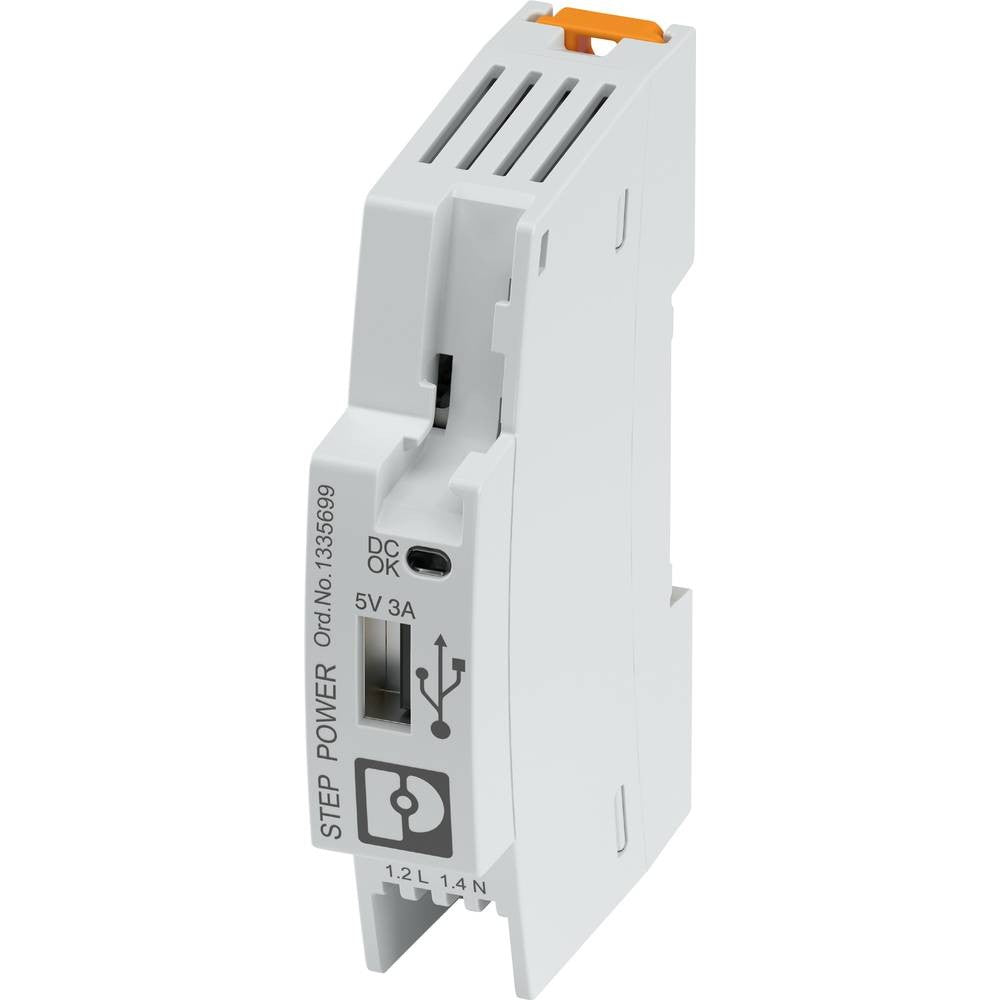 Phoenix Contact Power Supply STEP3-PS/1AC/5DC/3/PT/USB-A - Model 1335699
