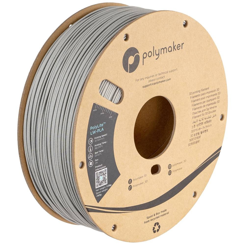 Polymaker PolyLite LW-PLA Low-Density Filament PA08003