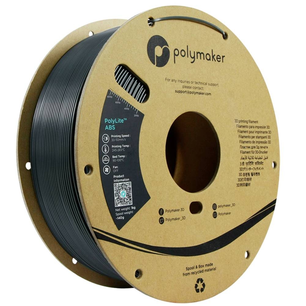 Polymaker PE01028 Filament ABS hitzebeständig schlagfest geruchsarm 1.75 mm 1000 g (PE01028)