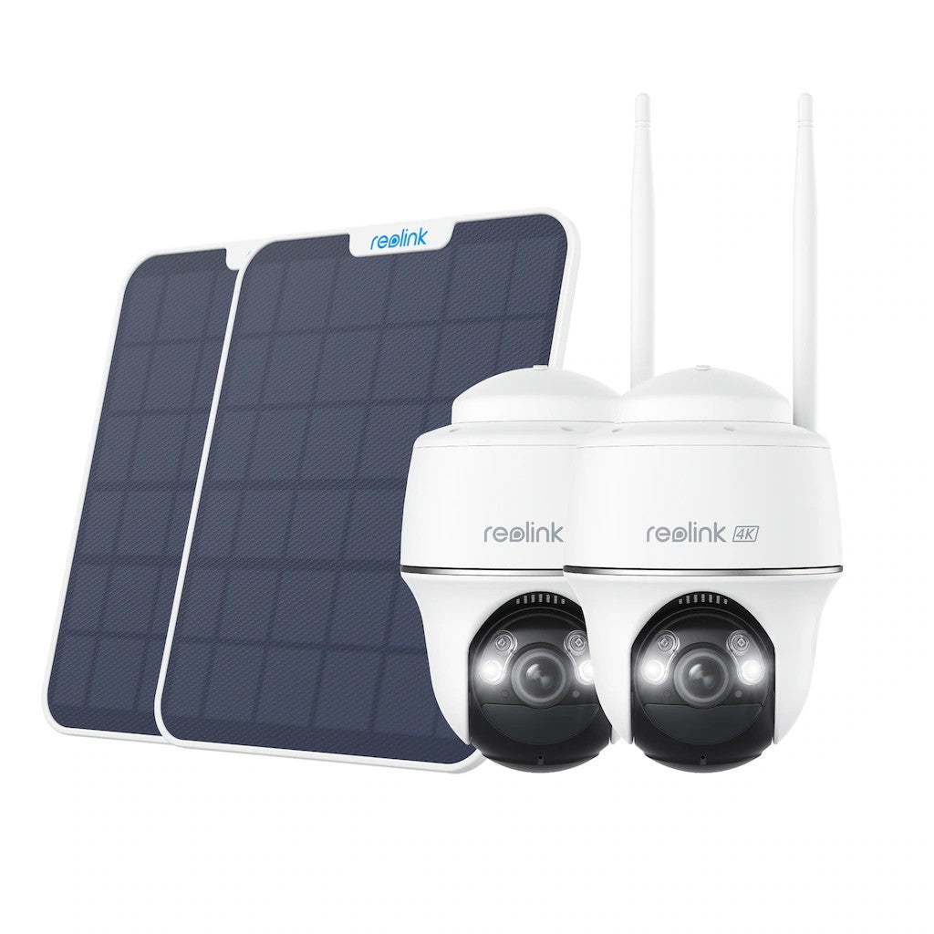 Reolink 2x B440 Battery-WiFi + 2x Solar Panel - White