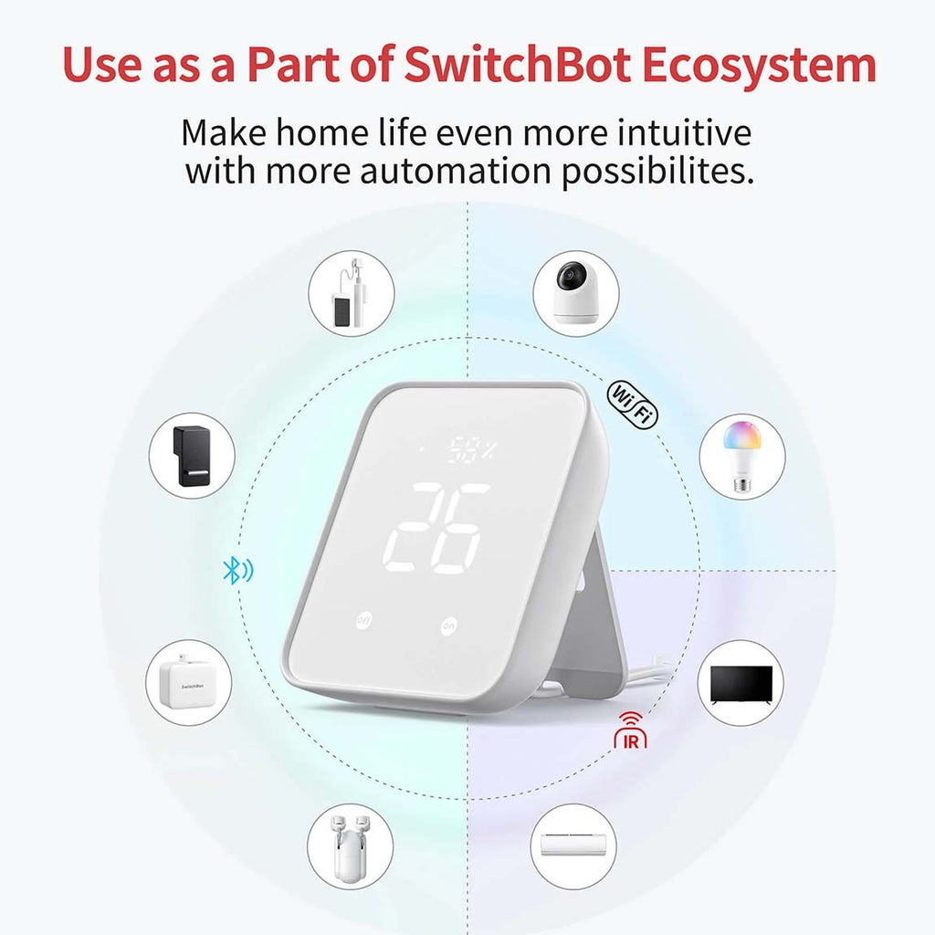 Switchbot Hub 2 IR-Sendesystem Thermo-Hygrometer (W3202100)