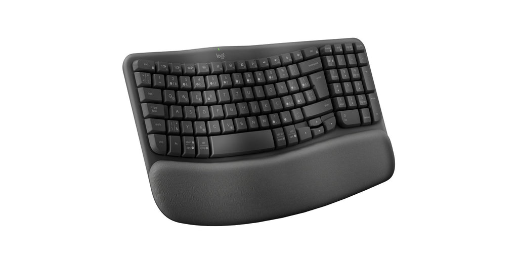 Logitech Wave Keys - Tastatur - kabellos - 2.4 GHz, Bluetooth LE - QWERTZ - Tschechisch - Graphite (920-012307)